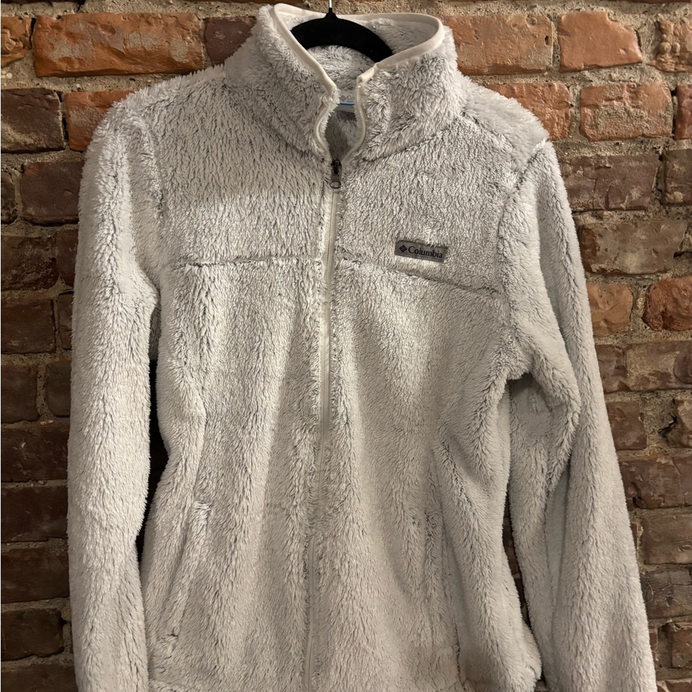 Columbia Soft Fleece Jacket in White- never worn